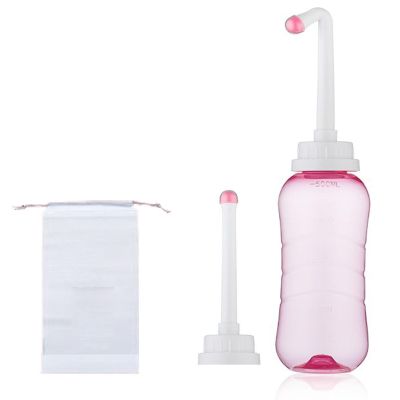 Brigtviee Peri Bottle for Postpartum & Perineal Care, Portable Bidet Perineal Bottle Perineal Spray Douche Bottles, Portable Travel Bidet for Personal Hygiene Cleaning, 500ml/16.9 OZ,Pink