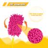 2pcs Duster Refills, Microfiber Dusters Heavy Duty Refills 360 Ceiling Fan Duster Replacements Reusable Hand Dusters for Cleaning (Rose Red) view 3