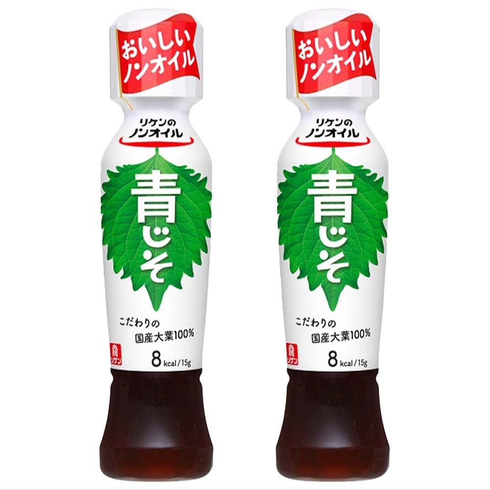 Green shiso leaf Non-oil dressing Japanese oil free dressing 190ml 2 Riken With MAIKO sticker Pio big bazar