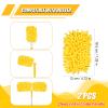 2pcs Duster Refills for Swiffer, Microfiber Dusters Heavy Duty Refills 360 Ceiling Fan Duster Replacements Reusable Hand Dusters for Cleaning (Yellow) view 2