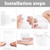 Adecortalk 50 Pcs Clear Favor Boxes, 2x2x2 Inch Plastic Gift Boxes with White Ribbon for Wedding, Baby Showers, Christmas view 3