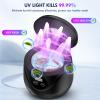 Retainer Cleaner - Raccomb 250ML/45kHz Dental Cleaning Machine for Dentures, Aligner, Night Guard and Mouthguard, 6 LED Lights Cleaner Machine for Dental Appliances view 3