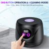 Retainer Cleaner - Raccomb 250ML/45kHz Dental Cleaning Machine for Dentures, Aligner, Night Guard and Mouthguard, 6 LED Lights Cleaner Machine for Dental Appliances view 4