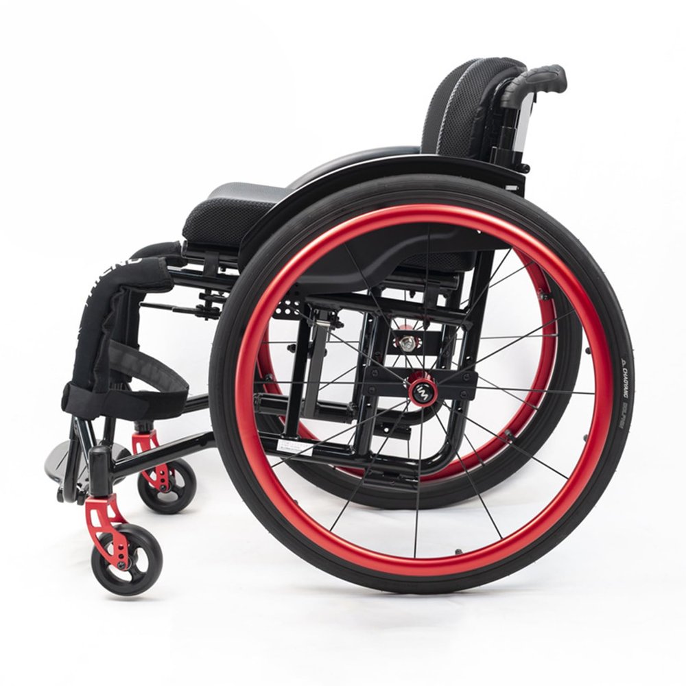 Lightweight Wheel Chair For Adults,Aluminum Alloy Wheelchair,Sports Folding Transport Wheelchair,Self-propelled Manual Wheelchairs,Mobility Aids For Adult,with Handbrakes,Quick Release Rear Wheels(Siz