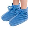 Microwavable Booties for Cold Feet, Microwave Heated Foot Warmer for Plantar Fasciitis, Arthritis & Achilles Pain Relief - Hot Therapy Microwave Socks for Men and Women - Medium Size