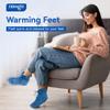 Microwavable Booties for Cold Feet, Microwave Heated Foot Warmer for Plantar Fasciitis, Arthritis & Achilles Pain Relief - Hot Therapy Microwave Socks for Men and Women - Medium Size view 2