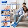 Microwavable Booties for Cold Feet, Microwave Heated Foot Warmer for Plantar Fasciitis, Arthritis & Achilles Pain Relief - Hot Therapy Microwave Socks for Men and Women - Medium Size view 3