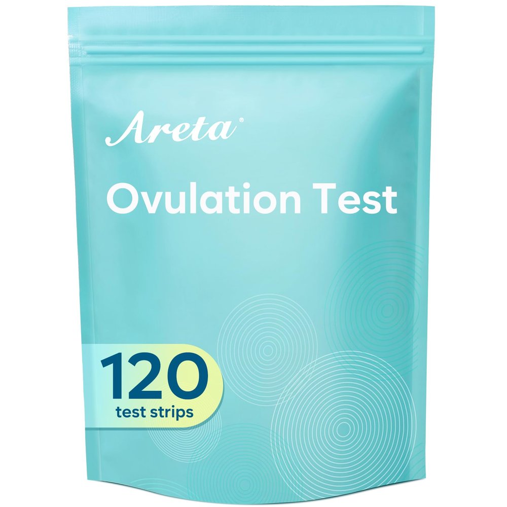 Areta 120 Ovulation Test Strips Kit: Accurate & Reliable for Women | Fast & Convenient Fertility Tracking | High Accuracy Ovulation Test Kit, Blue