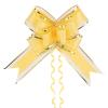 20 Pieces Big Pull Bow, 6 inches Rose Pattern Gift Wrapping Pull Bow Ribbon Pull Bows for Christmas Wedding Baskets Valentine's Day Bows Multicolor Ribbon Bow for Gift Wrapping (Yellow) view 1