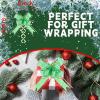 20 Pieces Large Pull Bows, Heart-Shaped Gift Bow,6 inches,Christmas, Party Birthday Gift Wedding Ribbon Bows for Wrapping Boxes or Flower Decorations, Valentine's Day Gift Decorations (Green) view 2