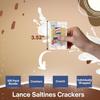 Lance Saltines Crackers (100 Packs) individually wrap, 2 Cracker Pouches - Ideal for Snacks, Toppings, Dips, Soups, Salads & More - Perfect for travel, Picnics, Parties, Camping, Road Trips, Office Snacks view 2