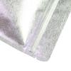 QQ Studio 100 Pcs Heavy Duty Rice Paper Material High Barrier Stand Up Food Storage Bags with Clear Front Window Tear Notch (5.12 inch x 7.87 inch) (Silver) view 4