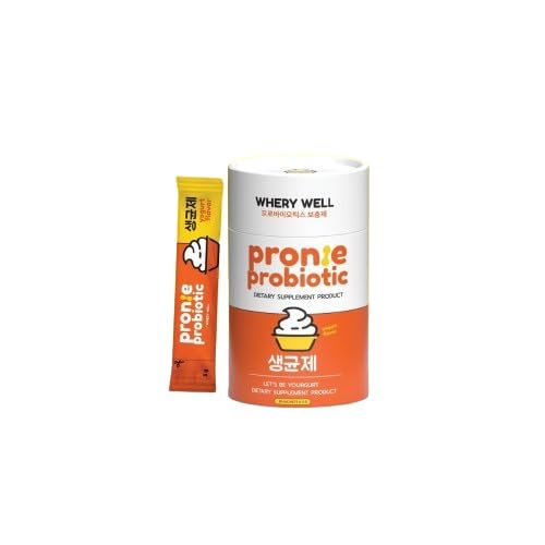 NineLife Basics WHERY Well Pronie Probiotics Yogurt Flavor 30 sachets x 2g.