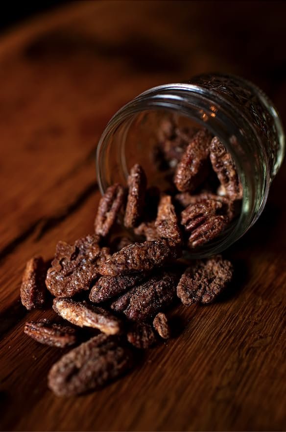 BENDT Candied Pecans - 3 oz. Gourmet Whiskey Nuts, Hand-Roasted Candied Pecan Nuts by BENDT Distilling Co.