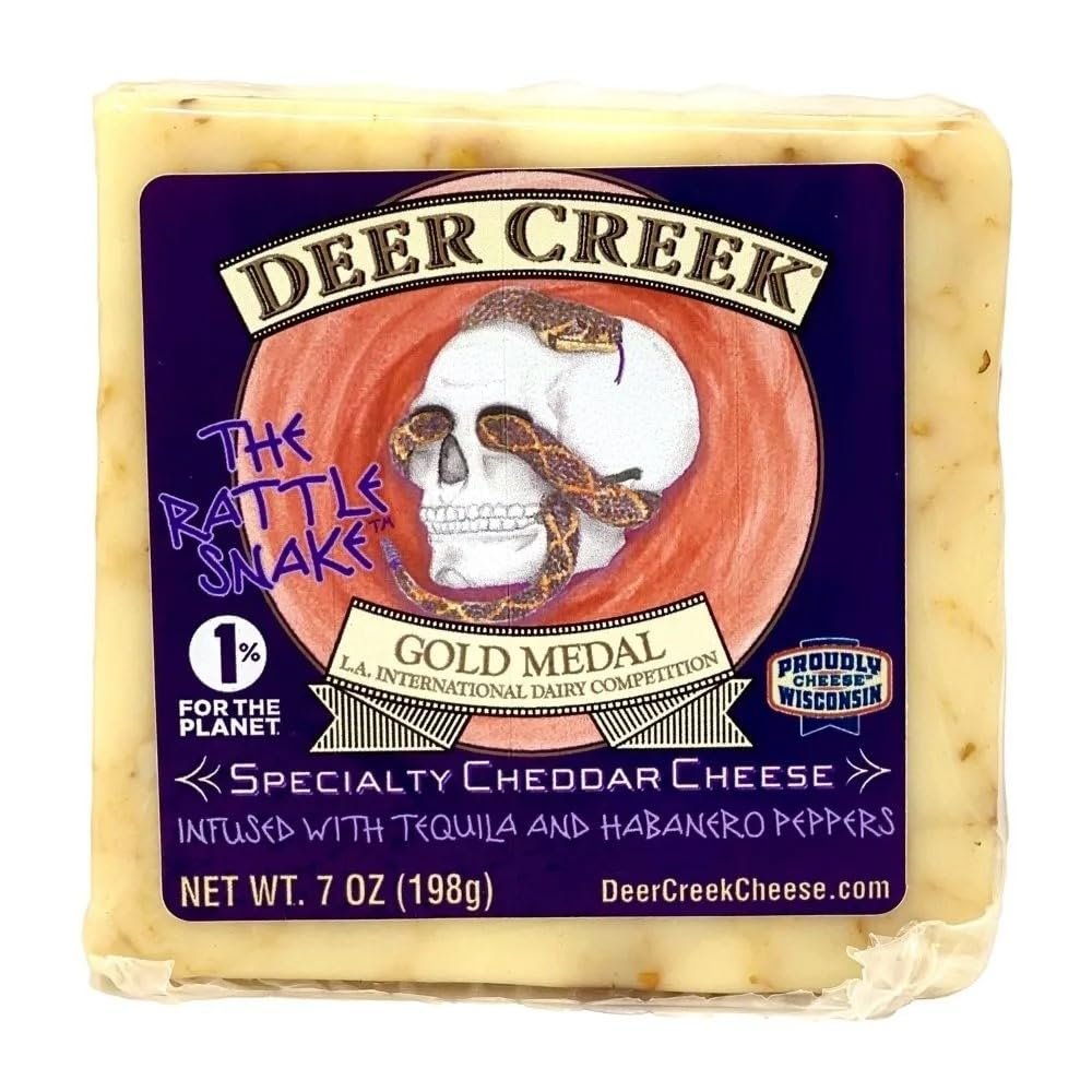 NineLife Basics Deer Creek Rattlesnake Cheddar Chunk, 7 oz, 4 Pack