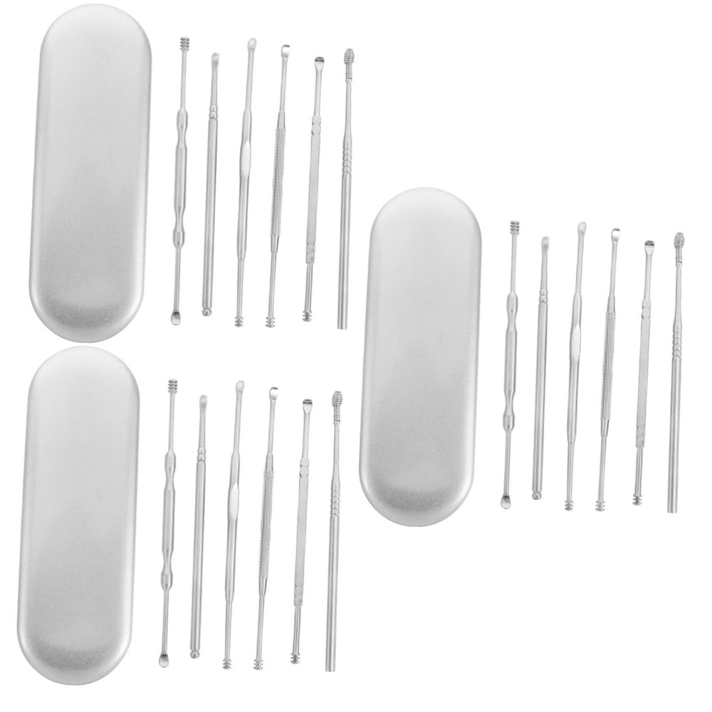 Didiseaon 18pcs Ear Wax Cleaner Spiral Ear Spoon Tools for Safe and Comfortable Includes Storage Box