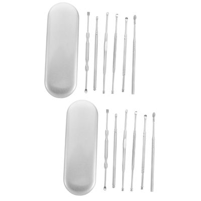 Didiseaon 12pcs Ear Wax Removal Tool Spiral Design for Ear Cleaning Portable Storage Box for Adults and Family Use