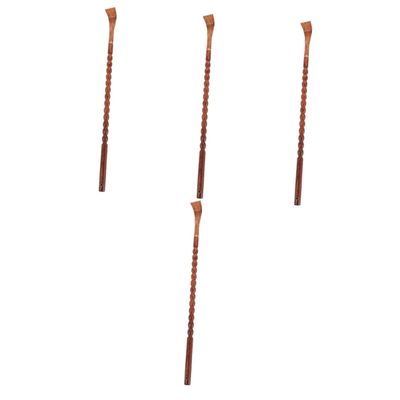 Beaupretty 4pcs Extendable Back Scratcher Wooden Back Scratcher for Arthritis Pain Relief Stress Relief