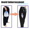 Lmaray Catheter Leg Bag Pants Hold 2 Larger Urine Bag Catheter Bag Holder Nephrostomy Bag Pants for Ostomy, Foley(Medium, Grey) view 2