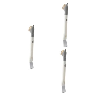 NOLITOY 3pcs Gas Stove Cleaning Brush Durable Crevice Cleaning Tool for Kitchen Cooking Non-Scratch Bristles for Pots and Pans Easy to Use Kitchen Brush for Grease and Grime Removal