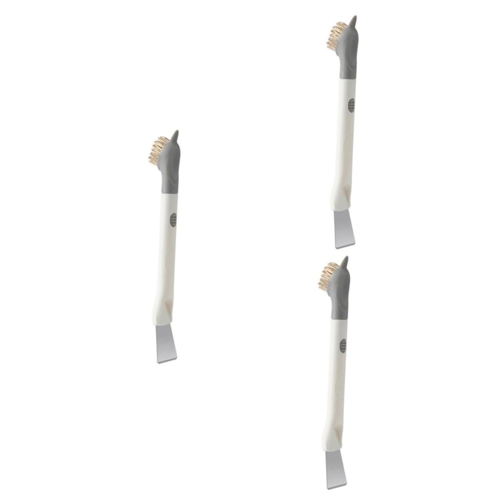 NOLITOY 3pcs Gas Stove Cleaning Brush Durable Crevice Cleaning Tool for Kitchen Cooking Non-Scratch Bristles for Pots and Pans Easy to Use Kitchen Brush for Grease and Grime Removal