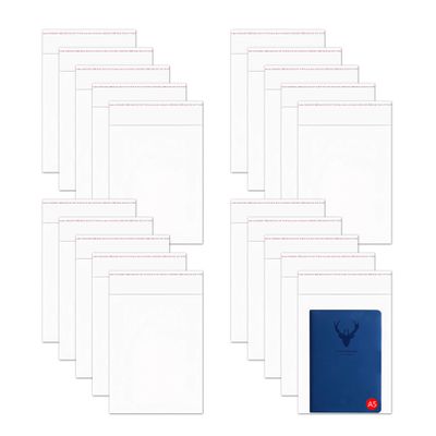 Adhesive Plastic Bags 100 Count 8" x 10" Medium Cellophane Bags Clear OPP Bags with Ventilation Holes for Clothes Scarves Towels T-Shirts Handcrafts Gifts Toys