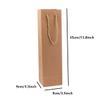 AISIBO 12 Pack Wine Gift Bag with Handles, Paper Wine Bottle Bags, Wine Brown Kraft Bags Retail bags for Christmas Housewarming Wedding Birthday Anniversary (Black, Red, Apricot) view 2