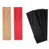AISIBO 12 Pack Wine Gift Bag with Handles, Paper Wine Bottle Bags, Wine Brown Kraft Bags Retail bags for Christmas Housewarming Wedding Birthday Anniversary (Black, Red, Apricot) view 3