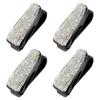ANATTASOUL Sunglass Holder for Car Sun Visor, 4 pcs Glasses Holder Clip Hanger Eyeglasses Mount for Car with Bling Rhinestones Crystal Ticket Card Clip (Black) view 1