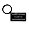 Generic New Gingerbread House Making Gifts, The Voices in My Head are, Birthday Keychain For Gingerbread House Making from Friends, Small, Black view 1