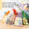 Moon Star Organza Bags 4x6, 50 Pcs Mesh Drawstring Gift Pouches for Wedding Favors, Candy, Party, Birthday, Festival, Soaps, Makeup, Wrapping Supplies view 2