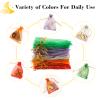 Moon Star Organza Bags 4x6, 50 Pcs Mesh Drawstring Gift Pouches for Wedding Favors, Candy, Party, Birthday, Festival, Soaps, Makeup, Wrapping Supplies view 4