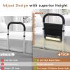 YJGH Bed Rails for Elderly Adults Safety, Bed Assist Rails for Seniors, Double Stabilizer Bars Design with Storage Pocket & Fall Prevention Guard, Fits King, Queen, Full, Twin Bed(with Light) view 4