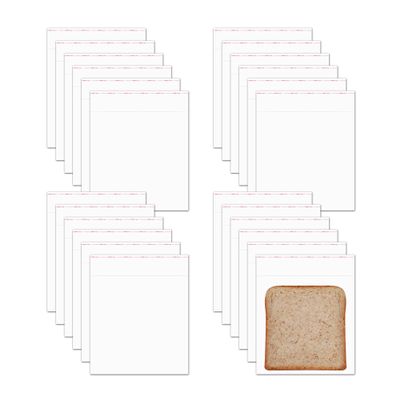 Clear Resealable Cellophane Bags 300 Count 6" x 6" Self Sealing Cello Bags Square Adhesive Plastic Bag for Packaging Bakery Candy Pastry Cards Artwork Crafts Gifts