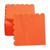 200 Pack Cocktail Napkin 2-Ply Scalloped Edged Dessert Napkins Folded 5 x 5 Inches Disposable Napkins for Dinner Wedding Birthday Party Bridal Anniversary Reception Event (Orange) view 4