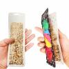 100 Pcs Beadable Pen Packaging Bags for Small Business, Resealable Resealable Pouch Bags for Beaded Pens Lipgloss,Jewelry,Cosmetic,Candy 2.5x8.66inch view 3