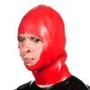 EXLATEX Latex Hood Women Full Cover Rubber Mask Face Open Zipper Latex Mask (Red, Large-0.8mm) view 3