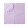 100 Pack Cocktail Napkin 2-Ply Scalloped Edged Dessert Napkins Folded 5 x 5 Inches Disposable Napkins for Dinner Wedding Birthday Party Bridal Anniversary Reception Event (Purple) view 3