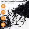 DUOTAN Black Crinkle Cut Paper Shred Filler (2.2 LB), Shredded Paper for Gift Basket Filler, Gift Wrapping, Crinkle Paper Decoration for Birthdays, Weddings, Anniversaries view 2