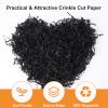 DUOTAN Black Crinkle Cut Paper Shred Filler (2.2 LB), Shredded Paper for Gift Basket Filler, Gift Wrapping, Crinkle Paper Decoration for Birthdays, Weddings, Anniversaries view 3