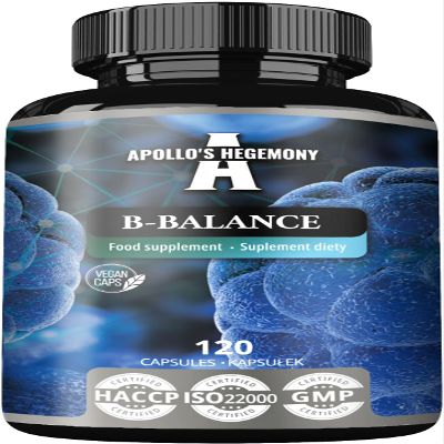 APOLLO'S HEGEMONY B-Balance 120 Vegan Capsules - Vitamin B Complex Contains Vitamins B1, B2, B6, B12, Folate and More - 4 Months Supply - Supports Overall Health