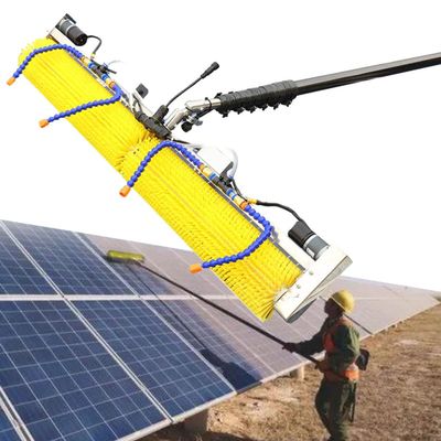 AUTUMFLATGAO Solar Panel Cleaning Machine, Water Fed Telescopic Brush, Quickly Cleaner Roof, with Water Fed Pole & Backpack, for Photovoltaic Panel Cleaning,4m