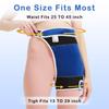 AOBOCO Hip Heating Pad for Hip/Sciatica Pain Relief - Heated Hip Brace Support 86-158 Adjustable - Thigh/Buttock Electric Heat Pad Fits Both Legs and Men Women Mom view 3