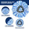 2-Tank Spin Mop Replacement Head, 3 Pack Mop Head Replacement, Microfiber, Machine Washable, Easy to Replace and Deep Cleaning view 3