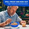 2Pack Spill Proof Scoop Bowl with Non-Skid Suction Base, Adaptive Self-Feeding Dinnerware for Elderly and Disabled view 2