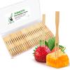 Cocktail Forks Appetizer Forks Mini Charcuterie Fork, Toothpick Forks, 3.5" Small Bamboo Fork Tiny Wooden Forks, Little Fruit Food Picks Disposable (100 PCS) view 1