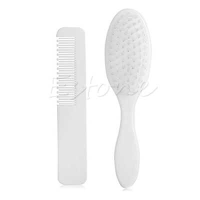 2x Baby Grooming Kit With Baby Comb Massage Brush With Soft Bristle Baby Registry Gift Hair Brush For Boy Girl Windproof Waterproof