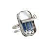 UKNRW CANNED SARDINES Adjustable Ring, Porcelain Sardines, Fun ring, SARDINES can Ring, Contemporary flashy ring, Modern jewelry Gift for Men Woman view 1