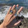 UKNRW CANNED SARDINES Adjustable Ring, Porcelain Sardines, Fun ring, SARDINES can Ring, Contemporary flashy ring, Modern jewelry Gift for Men Woman view 2