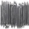 [500 Pcs] 7 Inch Individually Wrapped Black Coffee Stirrers Plastic Cocktail Straws view 2